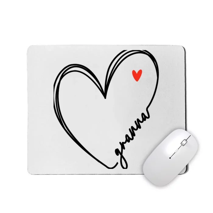 Cute granna With Heart Girl Wo Mom Mother Mousepad