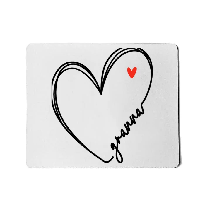 Cute granna With Heart Girl Wo Mom Mother Mousepad