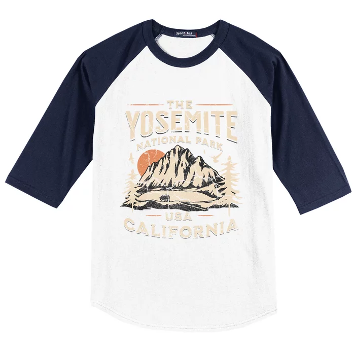 Cute Gift Yosemite National Park California Usa Outdoor Baseball Sleeve Shirt