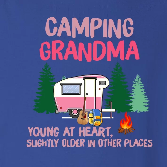 Camping Grandma Young At Heart Slightly Older In Other Place Cute Gift Toddler Long Sleeve Shirt