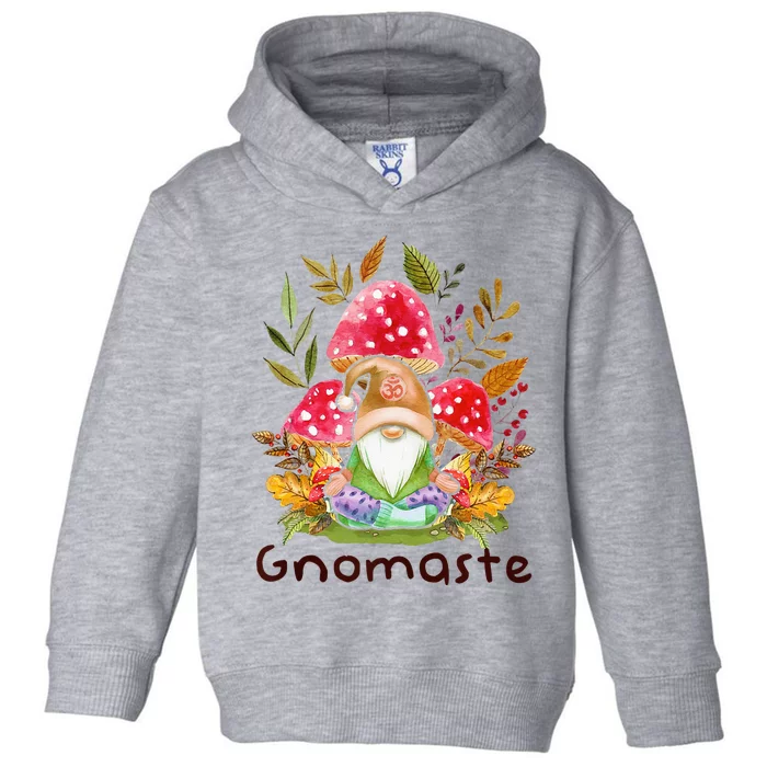 Cute Gnomaste Yoga Gnome Namaste Meditation Zen Toddler Hoodie