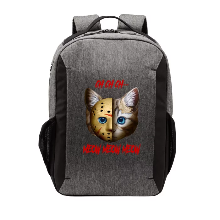 Ch Ch Ch Meow Meow Meow Cat Horror Movie Vector Backpack