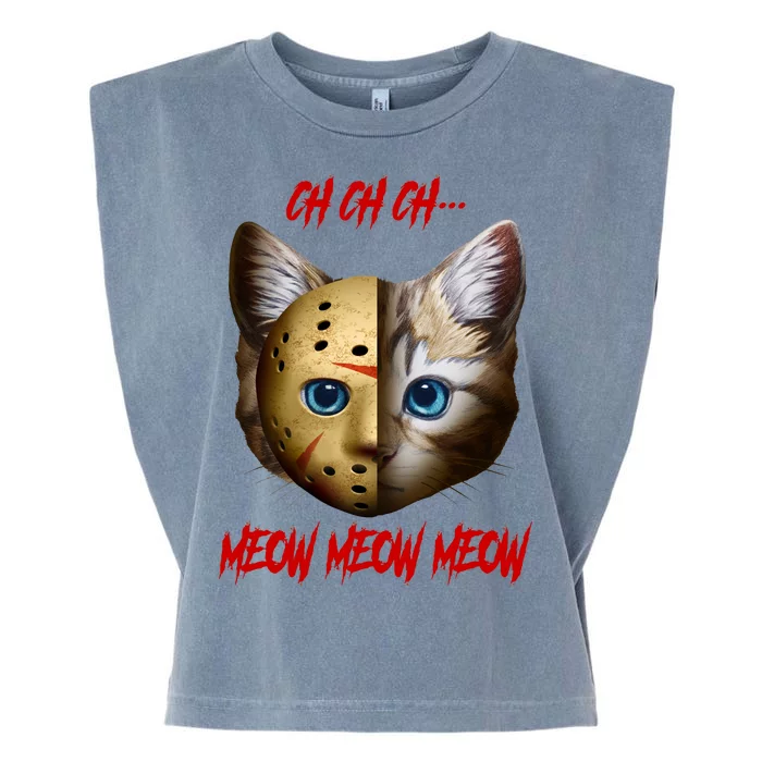 Ch Ch Ch Meow Meow Meow Cat Horror Movie Garment-Dyed Women's Muscle Tee