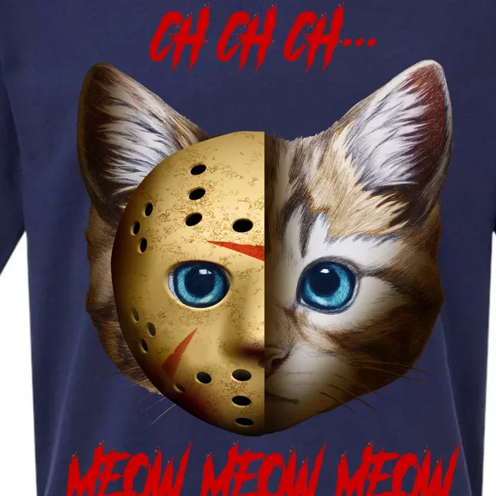 Ch Ch Ch Meow Meow Meow Cat Horror Movie Sueded Cloud Jersey T-Shirt