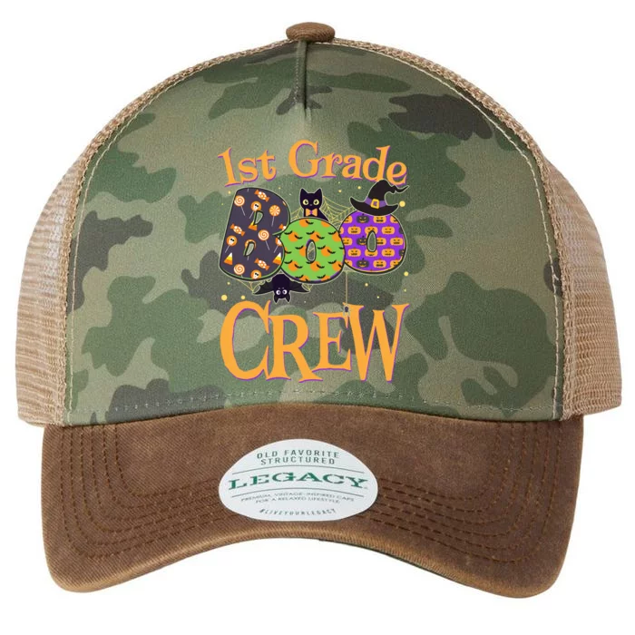 Cute Halloween 1st Grade Boo Crew Legacy Tie Dye Trucker Hat