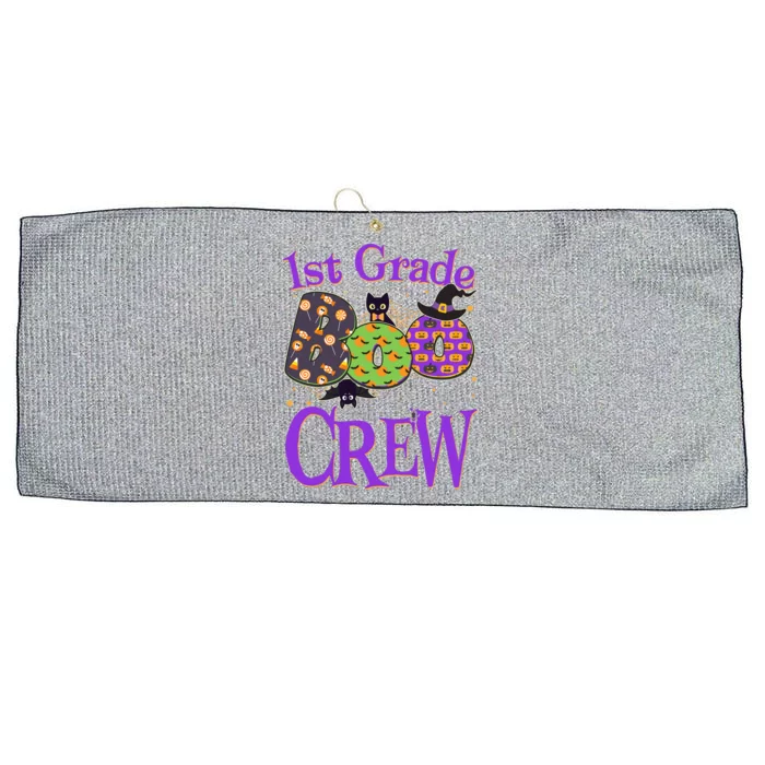 Cute Halloween 1st Grade Boo Crew Large Microfiber Waffle Golf Towel