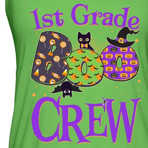 Cute Halloween 1st Grade Boo Crew Ladies Essential Flowy Tank