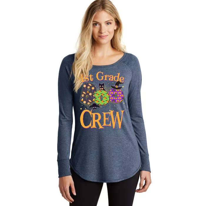 Cute Halloween 1st Grade Boo Crew Women's Perfect Tri Tunic Long Sleeve Shirt