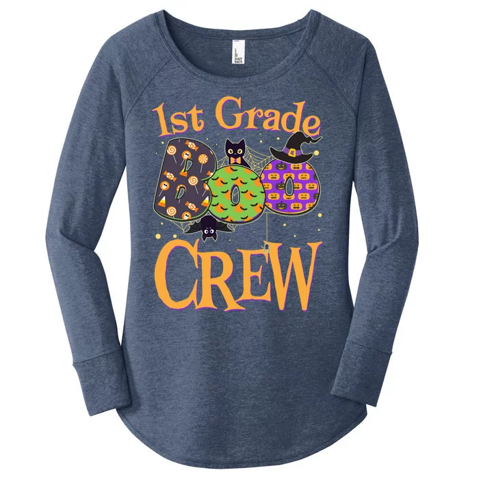 Cute Halloween 1st Grade Boo Crew Women's Perfect Tri Tunic Long Sleeve Shirt