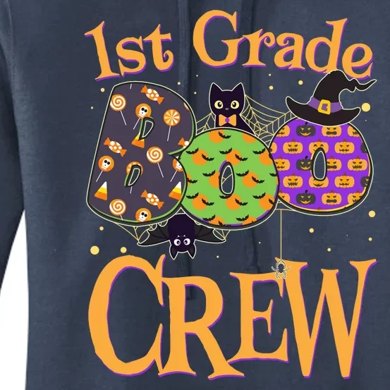 Cute Halloween 1st Grade Boo Crew Women's Pullover Hoodie