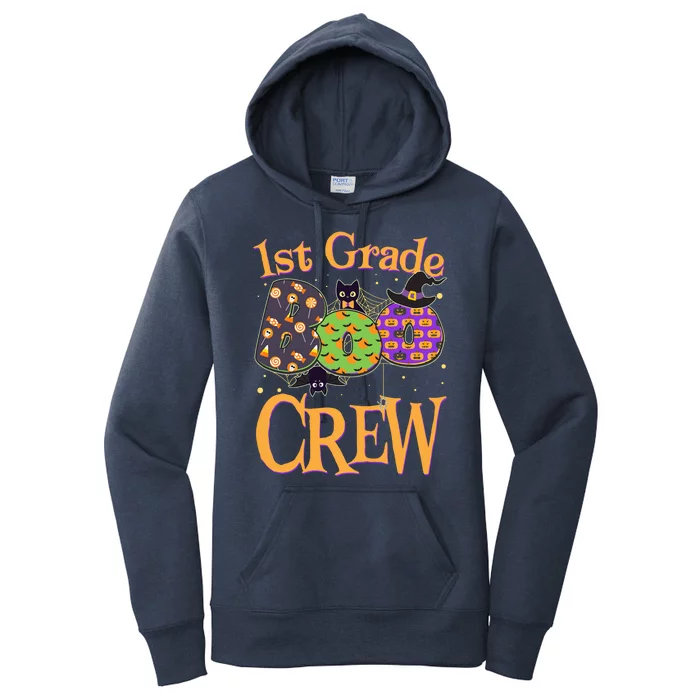 Cute Halloween 1st Grade Boo Crew Women's Pullover Hoodie