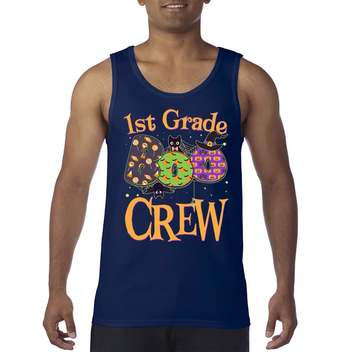 Cute Halloween 1st Grade Boo Crew Tank Top