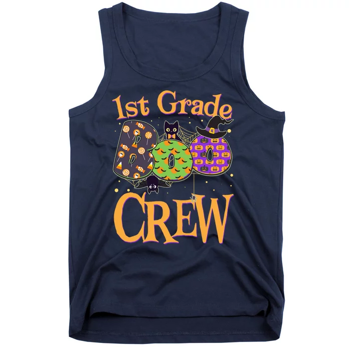 Cute Halloween 1st Grade Boo Crew Tank Top