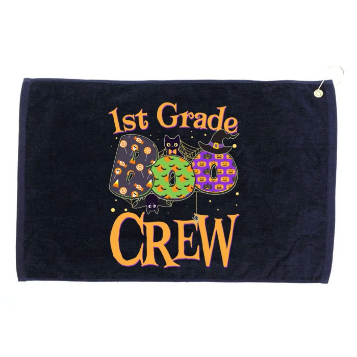 Cute Halloween 1st Grade Boo Crew Grommeted Golf Towel