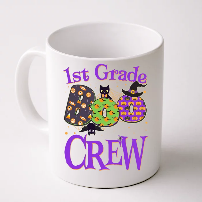 Cute Halloween 1st Grade Boo Crew Front & Back Coffee Mug