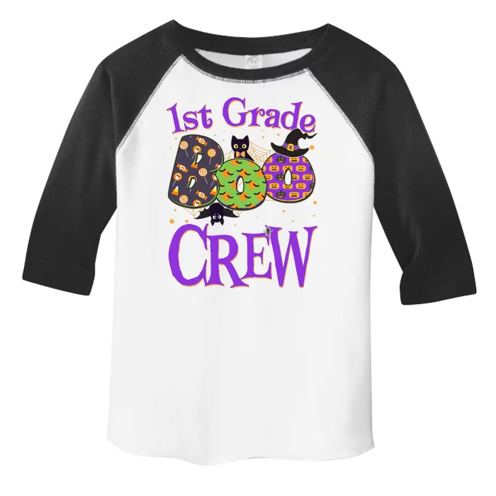 Cute Halloween 1st Grade Boo Crew Toddler Fine Jersey T-Shirt