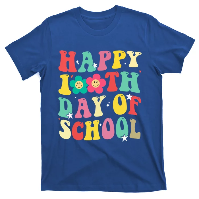 Cute Happy 100th Day Of School Teacher 100 Days Groovy Cute Gift T-Shirt