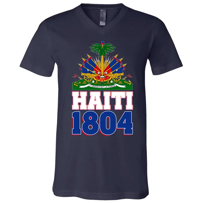 Celebrate Haiti 1804 Revolution V-Neck T-Shirt