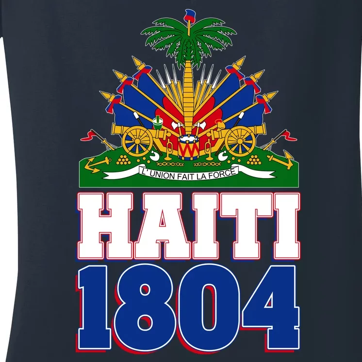 Celebrate Haiti 1804 Revolution Women's V-Neck T-Shirt