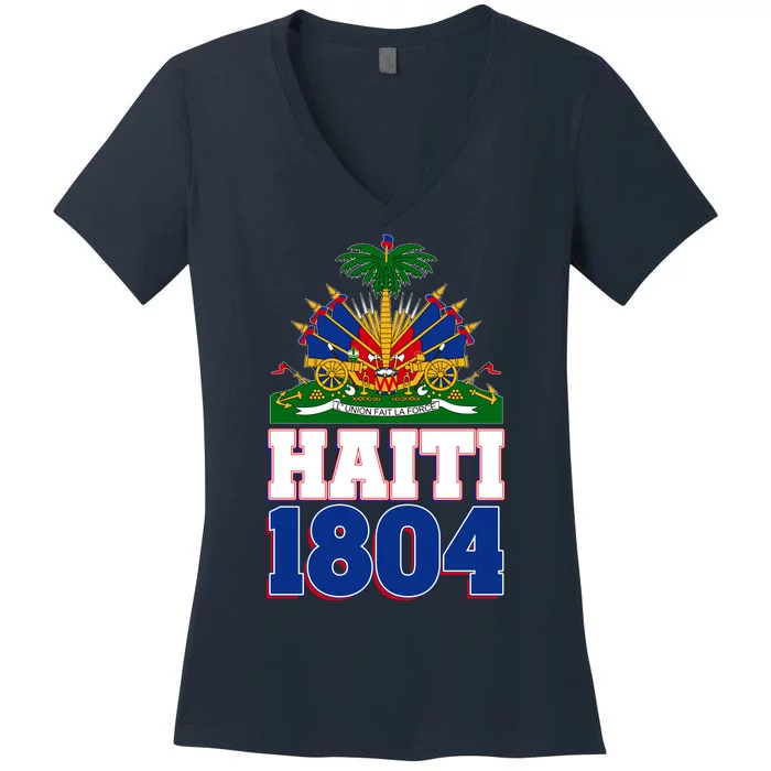 Celebrate Haiti 1804 Revolution Women's V-Neck T-Shirt