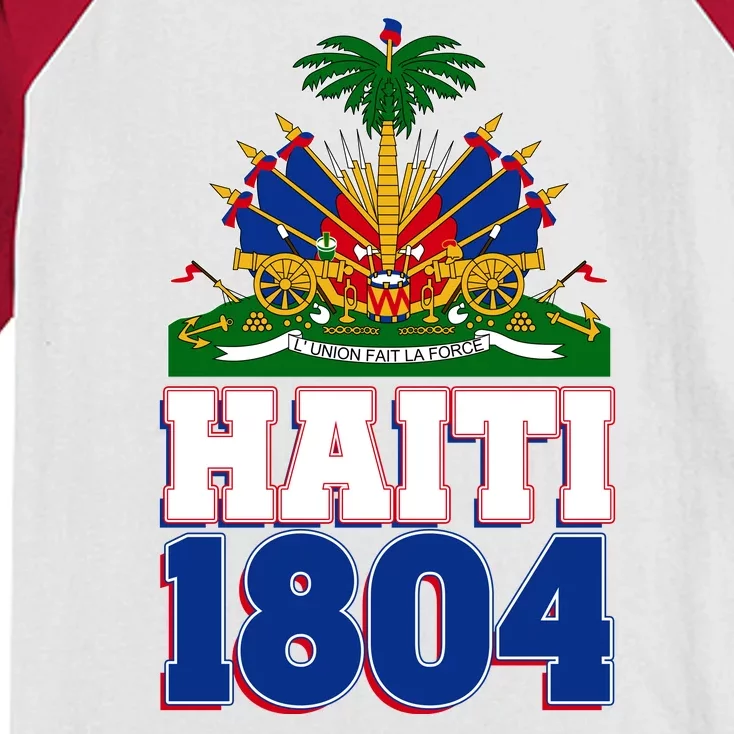 Celebrate Haiti 1804 Revolution Kids Colorblock Raglan Jersey