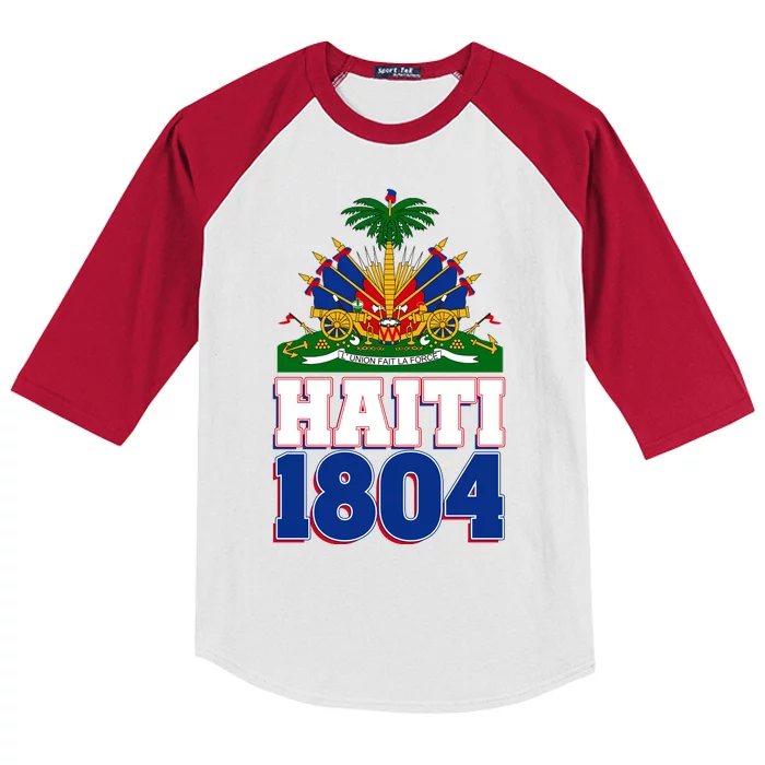 Celebrate Haiti 1804 Revolution Kids Colorblock Raglan Jersey