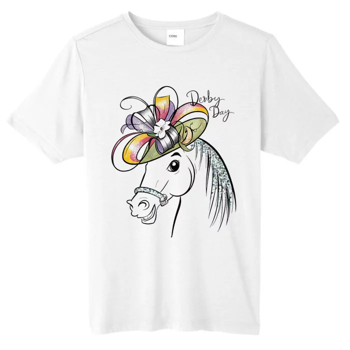 Cute Horse 150th Derby Day 2024 Horse Racing Fascinator Hat Gift ChromaSoft Performance T-Shirt