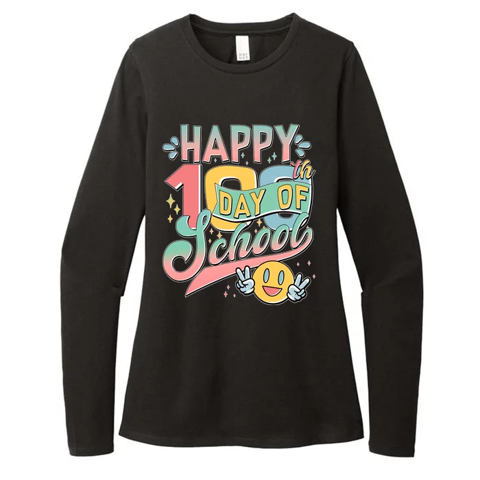 Cute Happy 100th Day Of School Womens CVC Long Sleeve Shirt