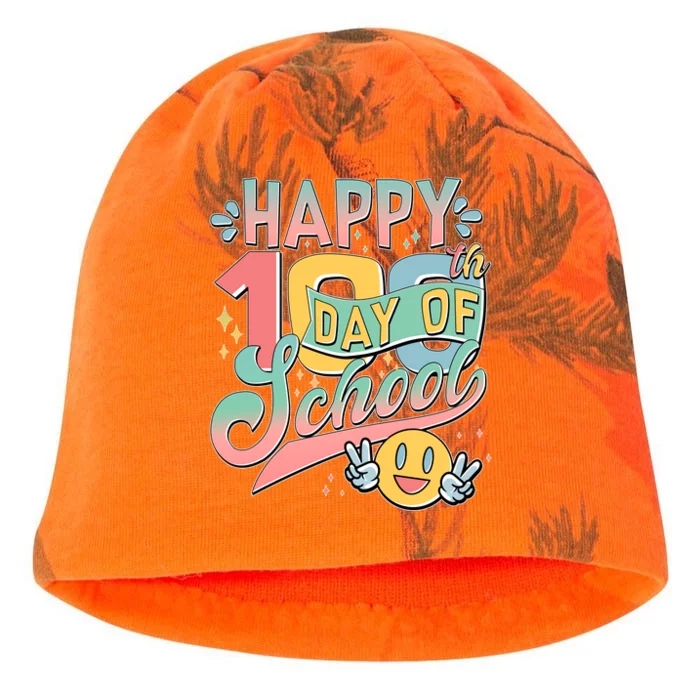 Cute Happy 100th Day Of School Kati - Camo Knit Beanie