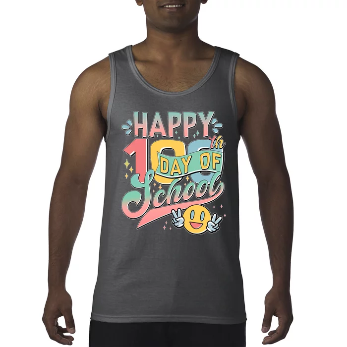 Cute Happy 100th Day Of School Tank Top