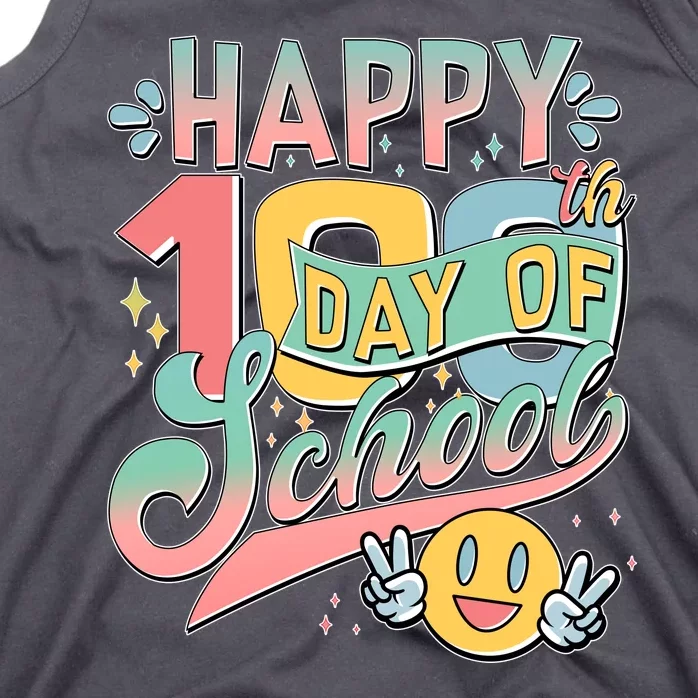 Cute Happy 100th Day Of School Tank Top