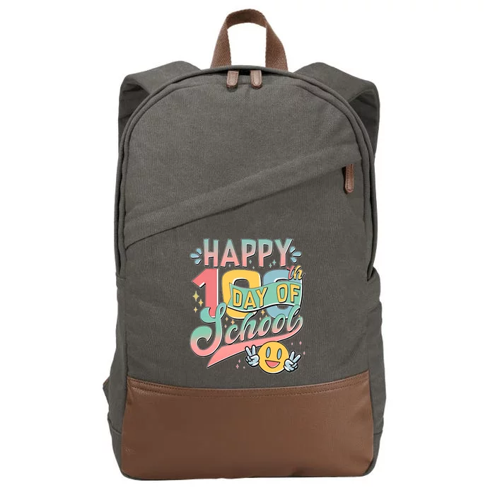 Cute Happy 100th Day Of School Cotton Canvas Backpack