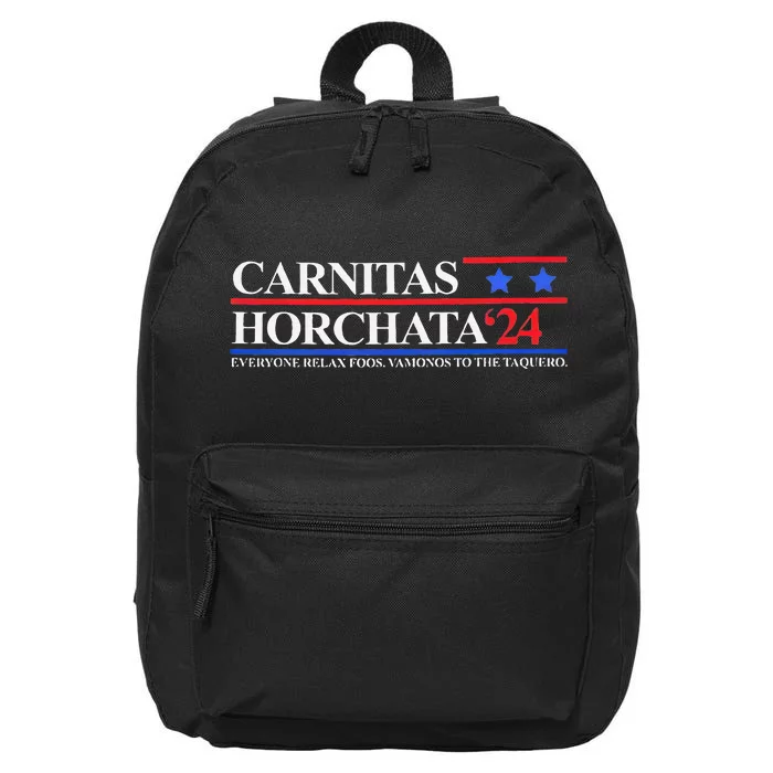 Carnitas Horchata 2024 Everyone Relax Foos Vamonos 16 in Basic Backpack