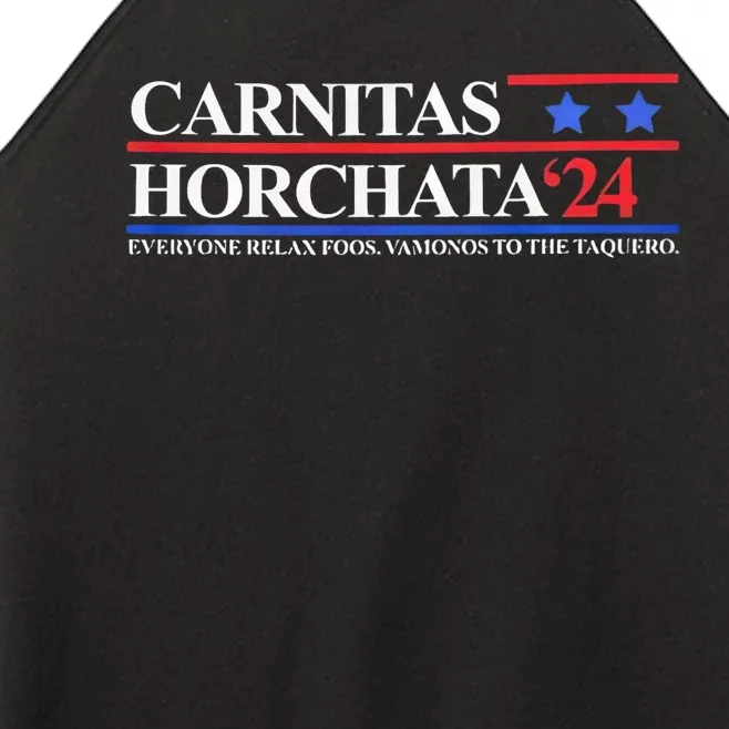 Carnitas Horchata 2024 Everyone Relax Foos Vamonos Women’s Perfect Tri Rocker Tank