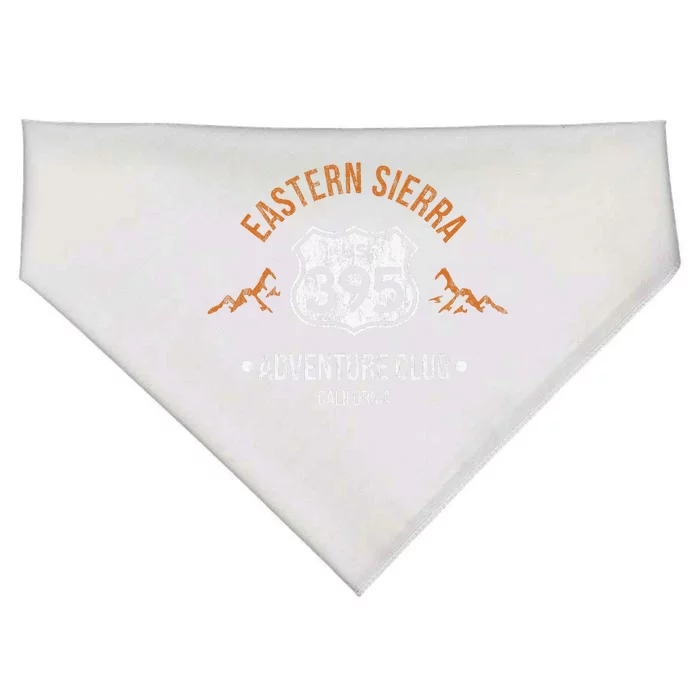 California Highway 395 Eastern Sierra Hiking Adventure Club USA-Made Doggie Bandana