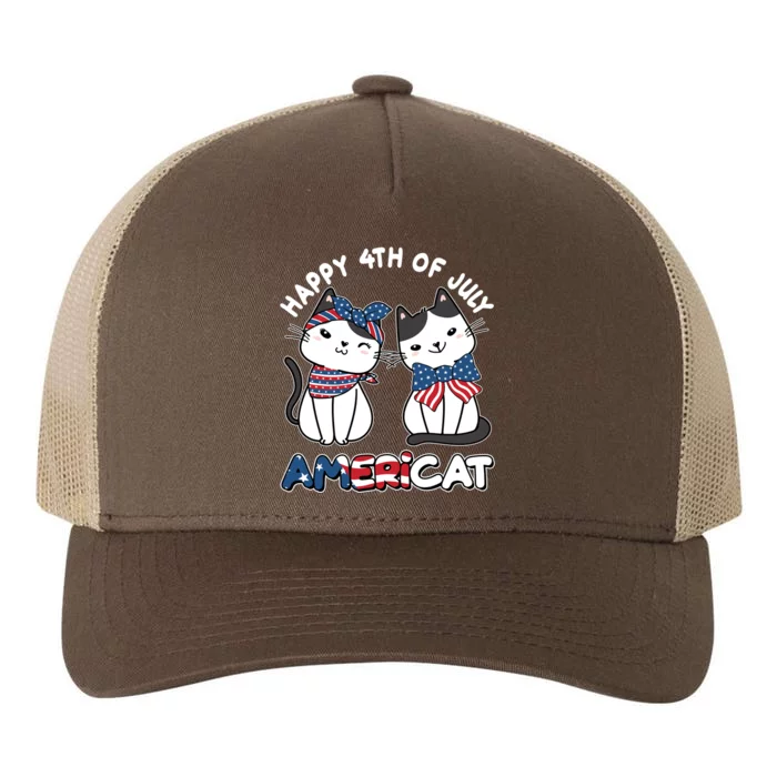 Cute Happy 4th Of July Americat Yupoong Adult 5-Panel Trucker Hat