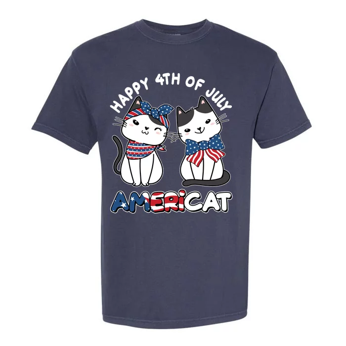 Cute Happy 4th Of July Americat Garment-Dyed Heavyweight T-Shirt