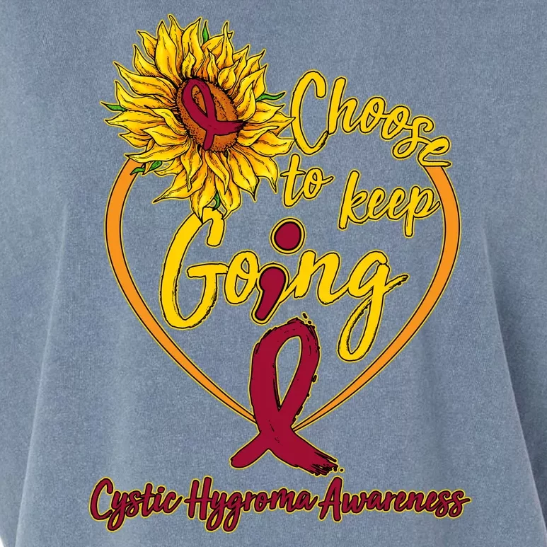 Cystic Hygroma Awareness Choose To Keep Going Garment-Dyed Women's Muscle Tee