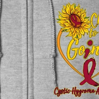 Cystic Hygroma Awareness Choose To Keep Going Full Zip Hoodie