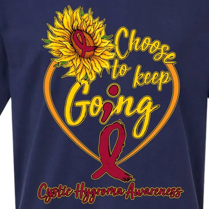 Cystic Hygroma Awareness Choose To Keep Going Sueded Cloud Jersey T-Shirt