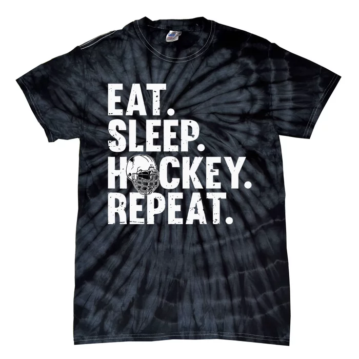 Cool Hockey Art For Men Women Ice Hockey Lover Goalie Player Tie-Dye T-Shirt