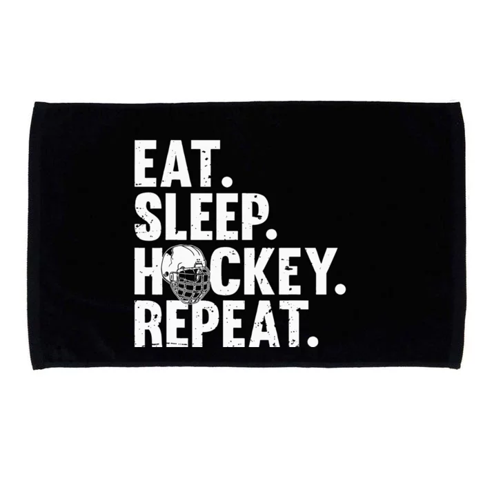 Cool Hockey Art For Men Women Ice Hockey Lover Goalie Player Microfiber Hand Towel