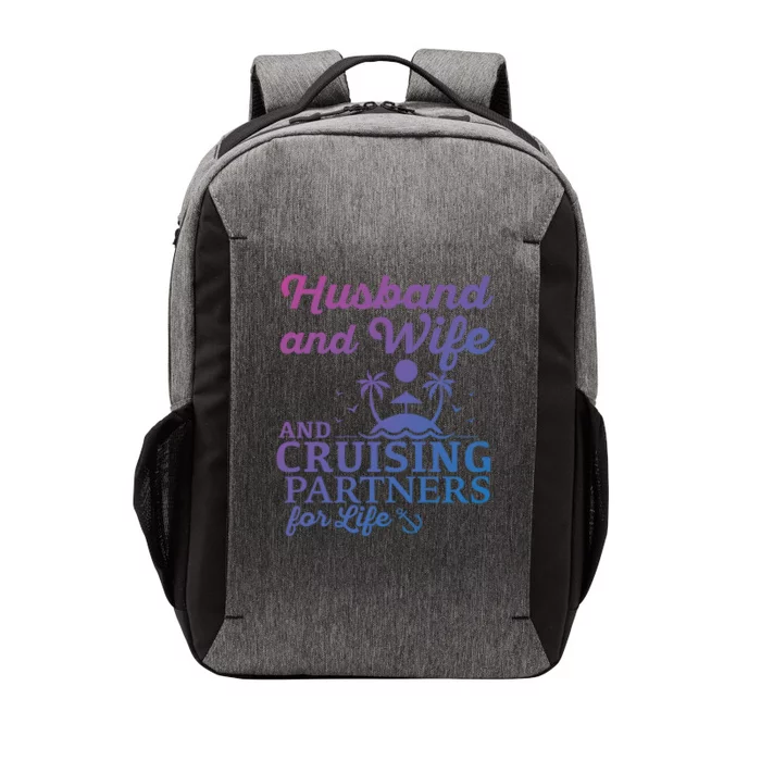 Cruising Husband And Wife Cruise Partners For Life Matching Great Gift Vector Backpack