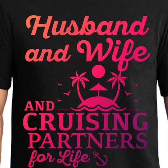 Cruising Husband And Wife Cruise Partners For Life Matching Great Gift Pajama Set