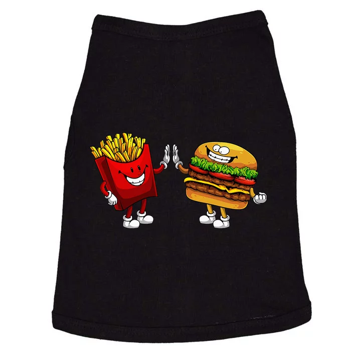 Cute Hamburger Art Hamburger French Fries Lovers Doggie Tank