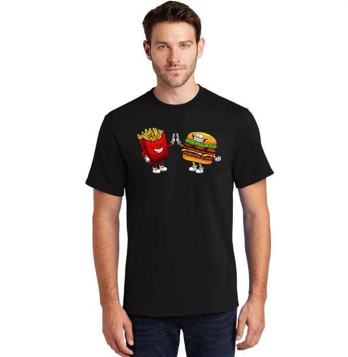 Cute Hamburger Art Hamburger French Fries Lovers Tall T-Shirt