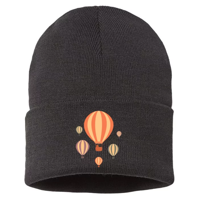 Cute Hot Air Balloons | Balloon Sky Sustainable Knit Beanie