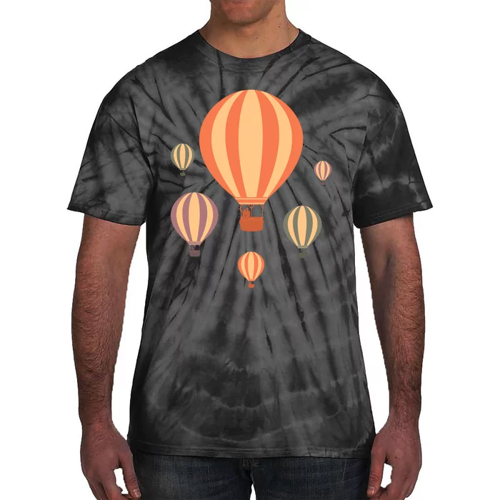 Cute Hot Air Balloons | Balloon Sky Tie-Dye T-Shirt