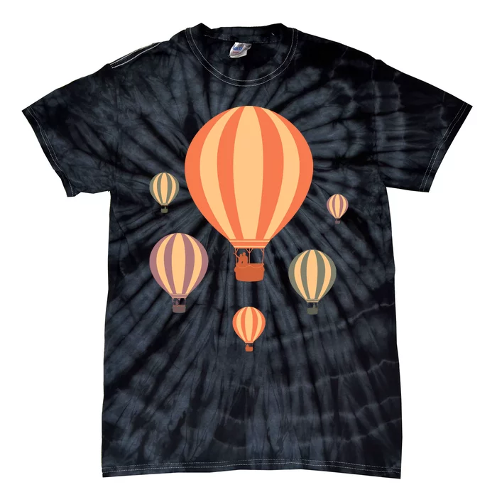 Cute Hot Air Balloons | Balloon Sky Tie-Dye T-Shirt