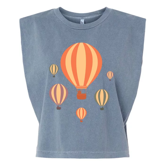 Cute Hot Air Balloons | Balloon Sky Garment-Dyed Women's Muscle Tee